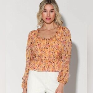 NWT Walter Baker Women Central Park Myka Top Size M